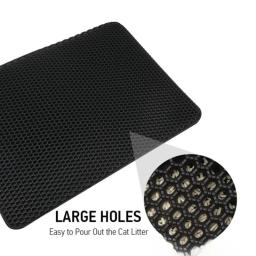 Tapete de lixo de gato de camada dupla, prova de urina impermeável, fácil de limpar, Pet Litter Box Supplies - Image 4