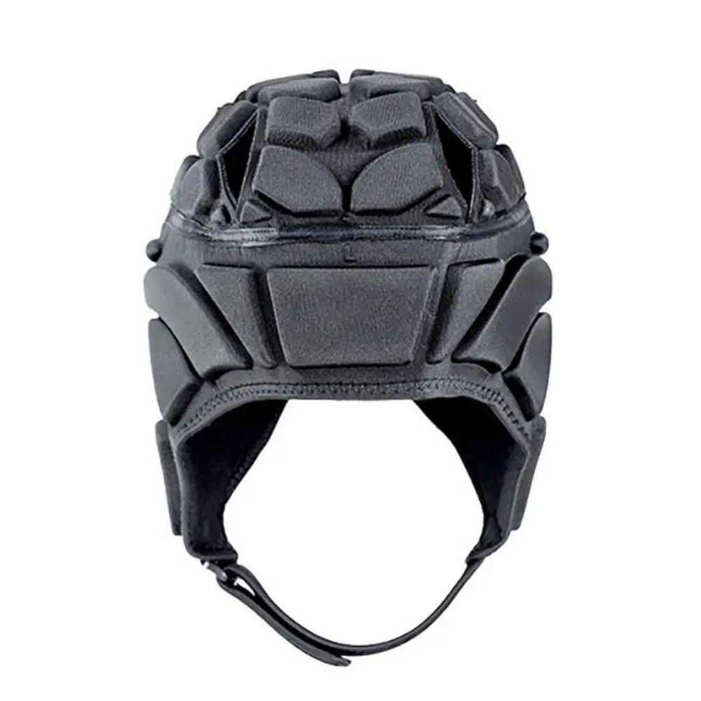 Capacete de rugby crianças adulto futebol rugby goleiro respirável macio capacete grosso eva anti-impacto goleiro cabeça protetor boné - Image 1