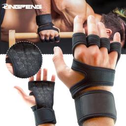 Luvas esportivas de treinamento para homens mulheres luvas de treino fitness construção do corpo levantamento de peso ginásio mão pulso palma protetor luvas - Image 1