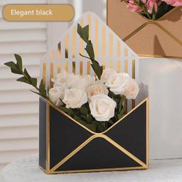 Caixa De Presente Envelope Flor, Criativo, Flor Rosa, Florista Nupcial, Caixa De Embalagem De Presente, Artesanato Do Dia Dos Namorados, Decoração Do Casamento Da Festa - Image 2