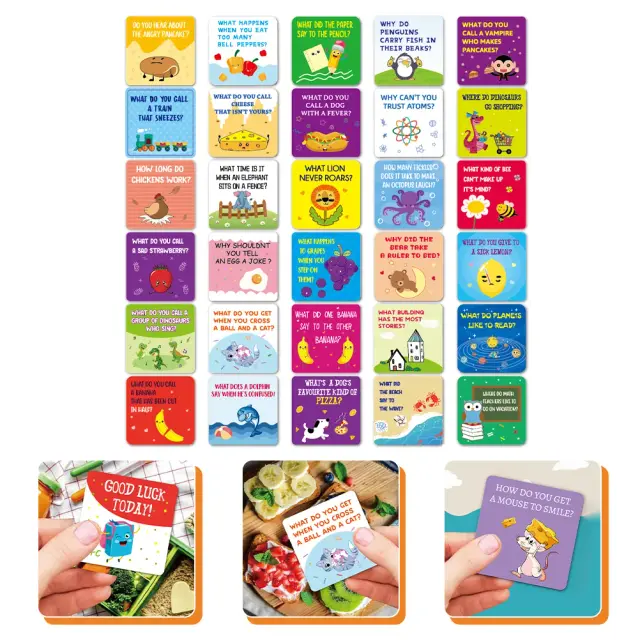 Cartões de Piadas Divertidos para Crianças: Mini Lancheiras com Temas de Desenhos Animados e Ideias de Presentes Adoráveis para Adultos