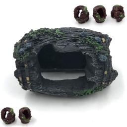 Decoração para aquário, decoração de tanque de peixes, ornamento de imitação de barril, casa de camarão, ninho de resina, decoração para aquário - Image 1