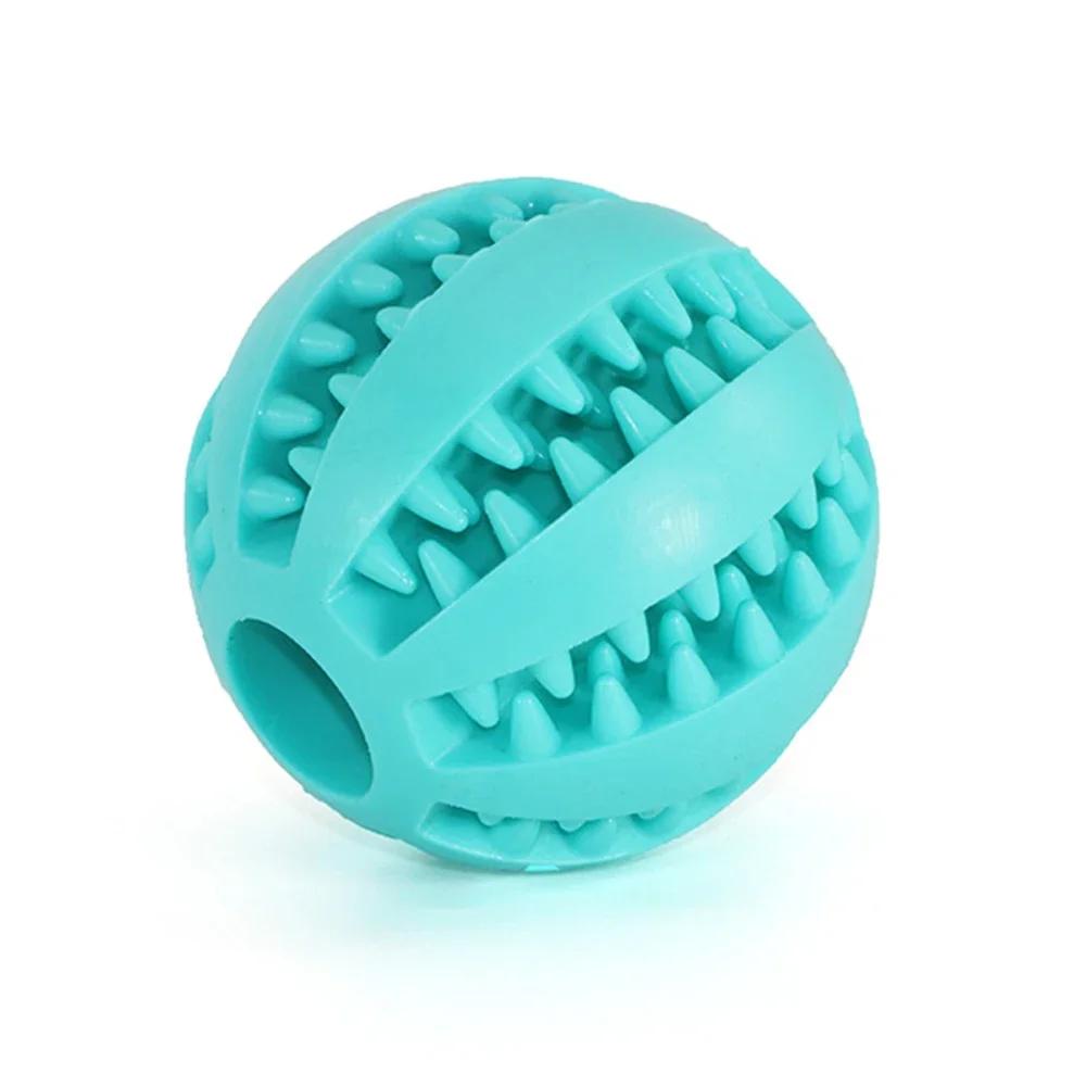 Bolas de borracha interativas para animais de estimação, Cães pequenos e grandes, Brinquedo Cachorro e Gato, Brinquedos Mastigáveis, Limpeza Dental, Bola Indestrutível, 5cm - Image 1