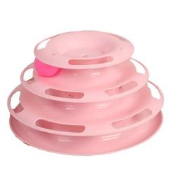 Três Camadas Bola Gato Brinquedo Interativo, Bola, Play Plate, Espaço Torre, Pet Cat Turntable - Image 3