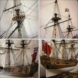 Modelo De Madeira Navio De Vela Conjunto Kit, Brinquedo DIY, Presente Coleção, Francês, Real, Tation Navio, 1:50 - Image 4