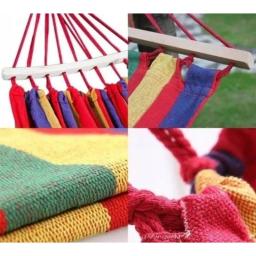 Portátil Double Camping Hammock, lona confortável, cama pendurada, jardim ao ar livre, móveis de praia, cadeira de balanço, 260x150cm - Image 6