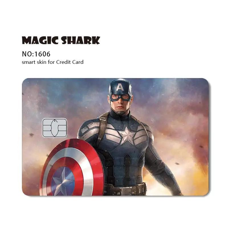 Cartão de Crédito Anime, Adesivo De Pele De Filme, Os Vingadores, Batman, Homem De Ferro, Marvel, Capitão Americano, Débito, Venda Quente - Image 1