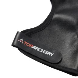 Toparchery archery armguard preto plutônio dedo luva ao ar livre tiro com arco de caça proteção arco setas acessórios - Image 5