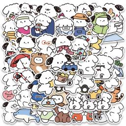 Yowoyowoo-cão dos desenhos animados adesivos, 50pcs, bonito, para o telefone, laptop, guitarra, carro, garrafa, bagagem, presente das crianças - Image 1