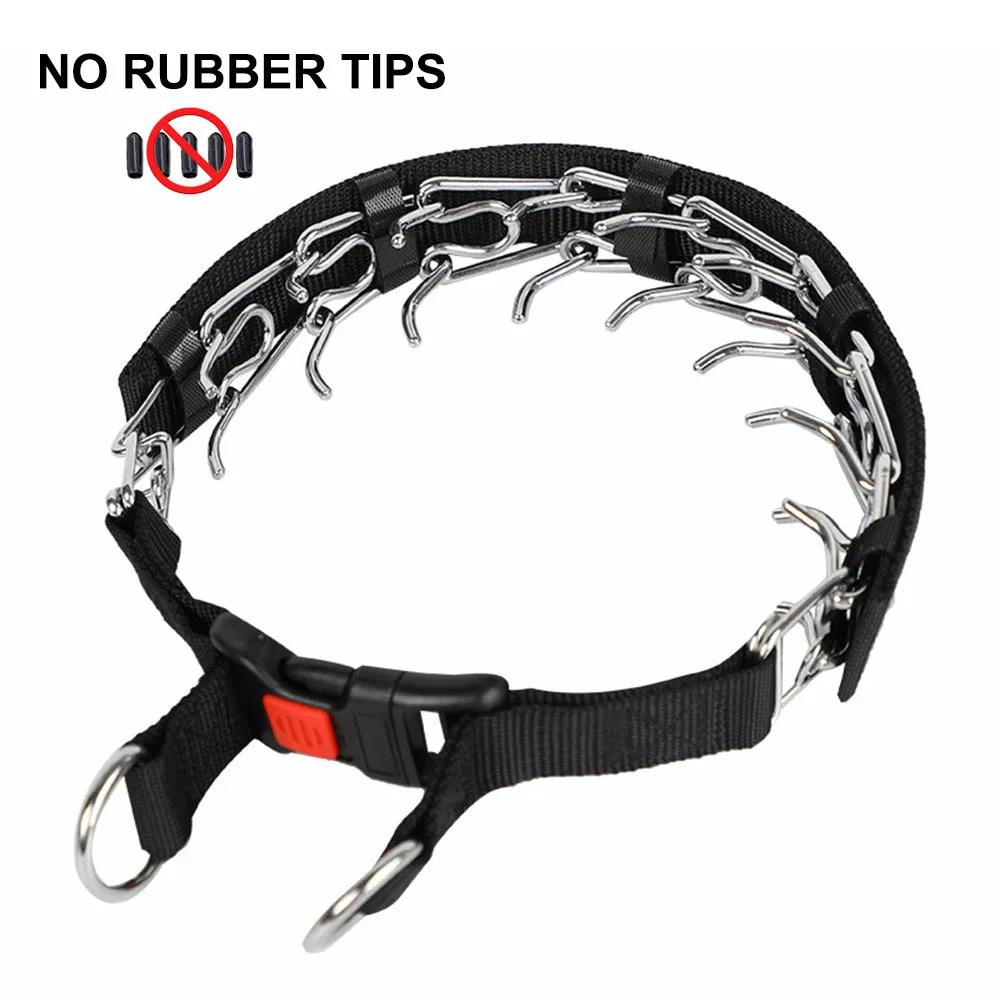 Dog Training Pinch Collar com Comfort Dica e Quick Release Buckle, Tampa de Nylon, Dog Prong, Todos os Tamanhos Cães, No Pull - Image 1