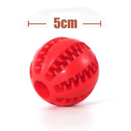 Bola de borracha para cães, Produtos Pet Interativos, Limpeza Dental, Lanche, Cachorro, Mastigar, Engraçado, Borracha, 5 cm, 7cm - Image 6