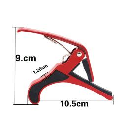 Universal Guitar Capo Clamp, Clip Key Transparente, Metal Alloy, Capo para Acústico Clássico, Acessórios e Peças para Guitarra Elétrica - Image 5