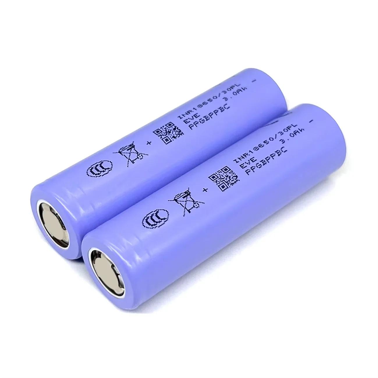 Bateria de lítio recarregável original eve 30pl-18650 3.6v 18650 3000mah 50a cdr célula de bateria de alta potência para ferramentas elétricas - Image 1