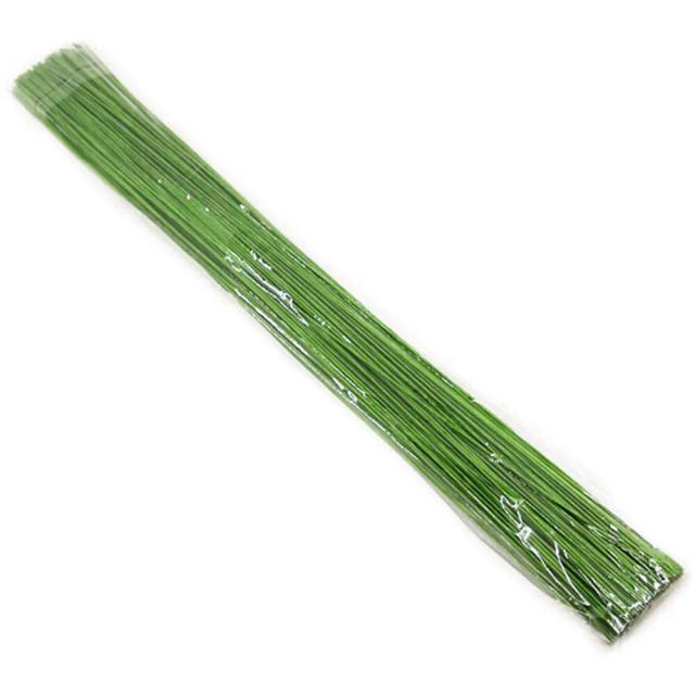 Arranjos de Flores DIY: Lote com 50 Peças de Fio de Haste Floral de 0,45 mm e Fio Floral Verde para Floristas - 14 Polegadas
