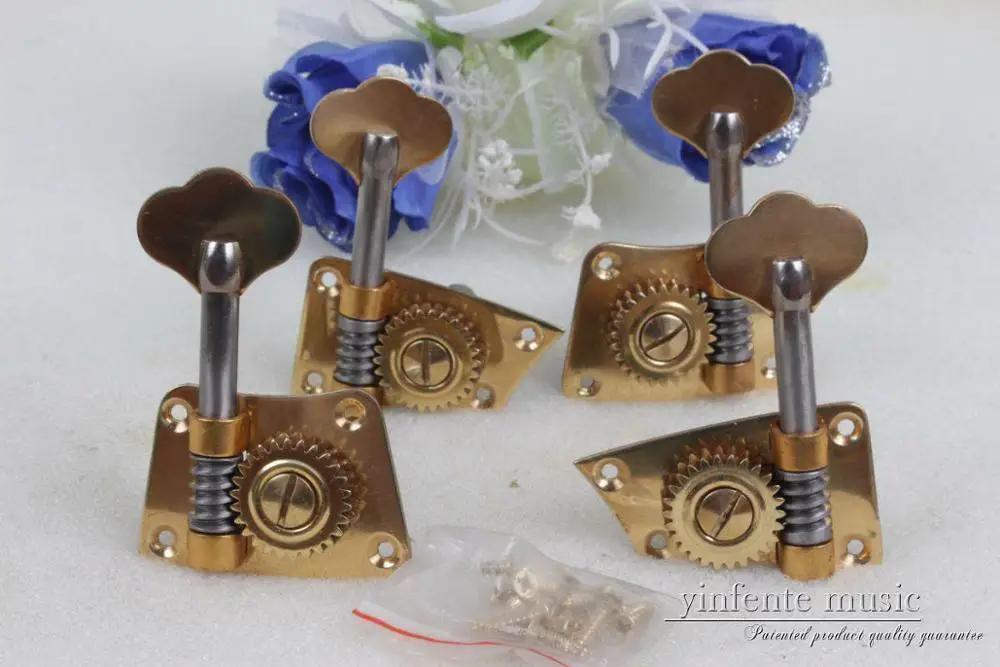 Um conjunto 4/4 cello peg corda winder conjoined latão máquina cabeça cello pegs cello peças & acessórios - Image 1