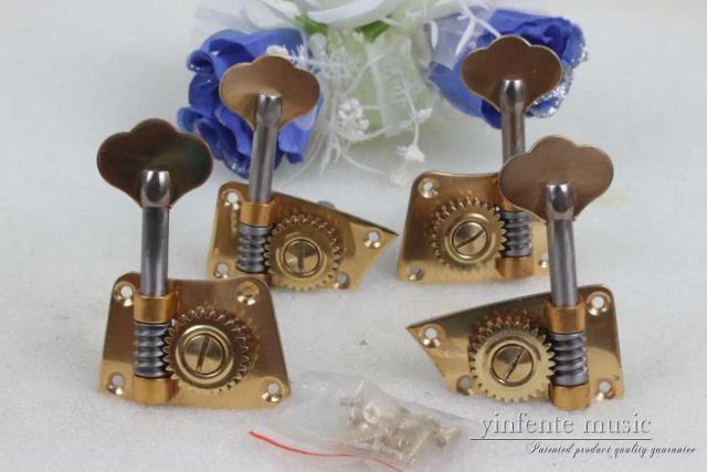 Conjunto de 4 Maçanetas para Violoncelo com Winder de Corda em Latão - Acessórios e Peças para Violoncelo