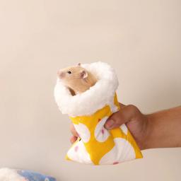 Rede animal pequena para cobaia, acessórios para gaiola de furão, camas quentes para inverno, chinchilla mat, hamster house, fofo - Image 3