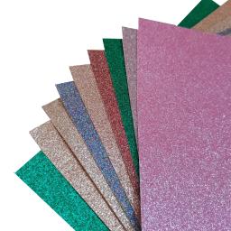 Papel Glitter para Projetos DIY, Cardstock Glitter, Scrapbooking, Convites, 250 GSM, 15 Folhas, 12x12" - Image 2