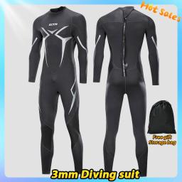 Roupa de mergulho neoprene 3mm masculino terno surf mergulho equipamento de subaquático pesca submarina kitesurf roupa de banho de fato molhado natação - Image 1