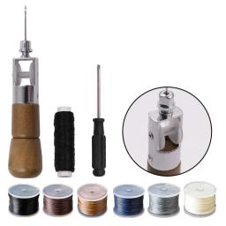 Fio de costura de couro, ferramentas artesanais, máquina de costura, bloqueio rápido, conjunto de agulhas de linha, sapateiro diy, ferramentas de reparo de lona - Image 1