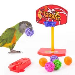 Pássaro brinquedos para periquitos 4-kind conjunto aves mastigando e jogando brinquedos tamanho adequado melhorar a capacidade de discriminação de cor - Image 3