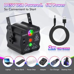 RGB Stage Disco Light com controle remoto, DJ Party Projector, festa ao ar livre, KTV, reunião familiar, Bar Strobe Light - Image 4