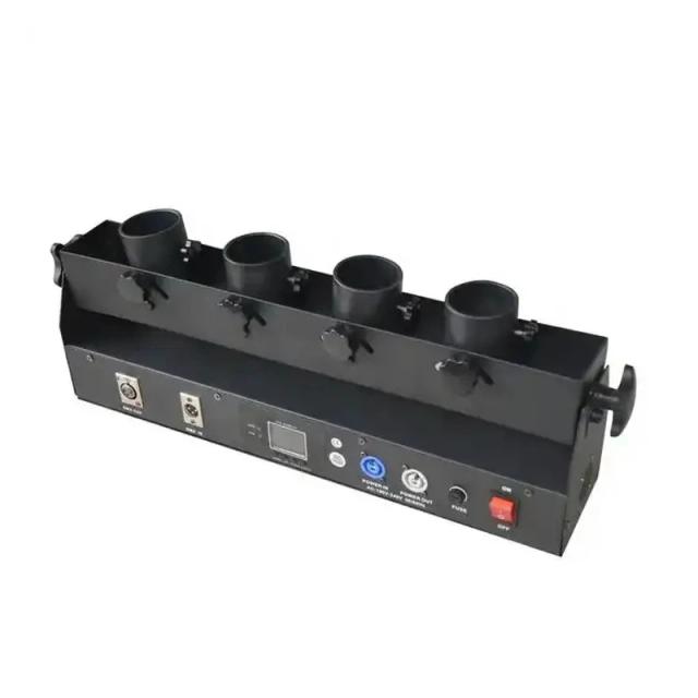 Quatro Cabeças de Palco para Festa: Canhão de Confete com Controle Remoto DMX para Casamentos e Eventos