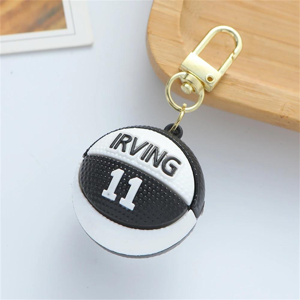 Mini Basketball Pendant Keychain para homens e mulheres, chaveiro estilo desportivo, porta-chaves do carro, acessórios para bolsas, lembrança dos fãs - Image 1