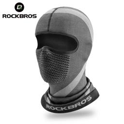 Rockbros ciclismo máscara completa balaclava de alta elasticidade boné de bicicleta esportes correndo fashing bandana à prova de vento equitação primavera verão máscara - Image 1