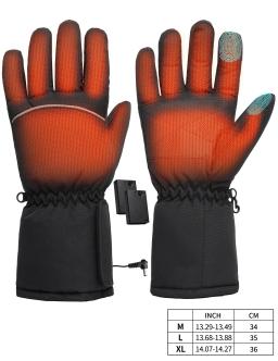 Luvas elétricas aquecidas com bateria, Sking aquecimento rápido, Aquecedores de mão para caça à neve, Ciclismo e condução, Inverno - Image 2