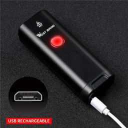 WEST BIKING Ciclismo LED Luz USB Recarregável Lanterna MTB Bicicleta Frente Luzes À Prova D' Água Bicicleta Farol Acessórios Da Bicicleta - Image 4