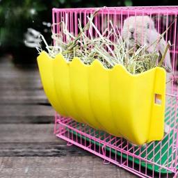 Rack de grama externo para coelhos e cobaia, grama de feno, suporte do assentamento, alimentador pequeno do animal de estimação - Image 4