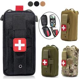 Kit de primeiros socorros tático ao ar livre Bolsa médica EDC Tesoura Torniquete Bolsa de Sobrevivência Bolsa de cintura - Image 1