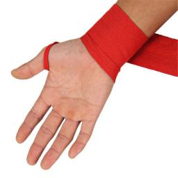 Protetor De Pulso De Algodão Premium, Bandagem De Boxe, Envoltório De Mão Sanda, Largura 5cm, 2.5m, 1 Par - Image 3