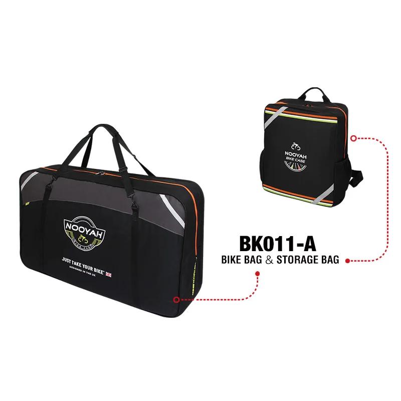 NOOYAH Bolsa de Transporte para Bicicleta Bolsa de Viagem para Bicicleta MTB Bolsa Protetora para Bicicleta de Estrada 3 Camadas de Espessamento para Ciclismo 2 em 1 Bolsa Dobrável - Image 1