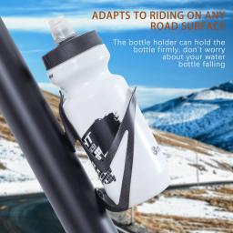 HUALONG Gaiola para garrafa de água de bicicleta de fibra de carbono MTB Suporte para garrafa de água para bicicleta de estrada, preto vermelho cinza branco, (20±2g). - Image 3