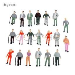 Modelo dophee de miniaturas coloridas para pessoas, pintura de miniaturas para trem e pessoas, escala 1:42 1:150 1:300, decoração de micro paisagem - Image 1