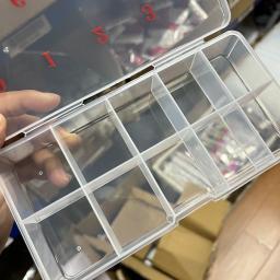 Dica Organizador de armazenamento do prego plástico transparente, Unhas Postiças, Jóias e Artesanato Beads, Container Case, Ideal para armazenar, 10-Seção - Image 5