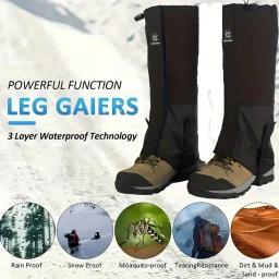 1 par de polainas impermeáveis para caminhadas, respiráveis, deserto, escalada de montanha, caminhadas, caça, caminhada, esqui para homens e mulheres - Image 1