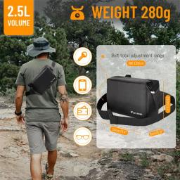 Oeste Biking-Multifuncional Bike Handlebar Bag, Scooter elétrico bolso frontal, Ombro Peito Bag, MTB Estrada Ciclismo Acessórios - Image 5