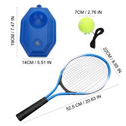 2024 novo treinador de tênis bola rebote com corda tênis prática rebounder equipamento exercitador badminton solo - Image 6