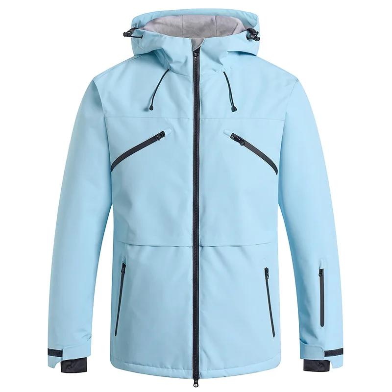 Nova moda masculina mulher inverno terno de esqui à prova de vento à prova dwindproof água snowboard jaqueta e calças roupas de neve feminino skiwear branco puro - Image 1