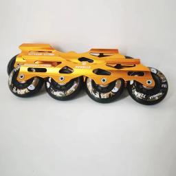 Base de patins 231 243mm, estrutura de patins 80 76 72 mm 85a, rodas e rolamentos pu para patinação deslizante de slalom em linha para patins adultos e crianças - Image 6
