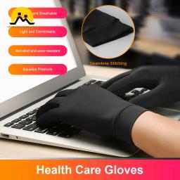 Luvas masculinas de fibra de cobre elastano tela de toque correndo esportes inverno quente ciclismo luvas de dedo cheio antiderrapante cuidados saudáveis luvas - Image 3