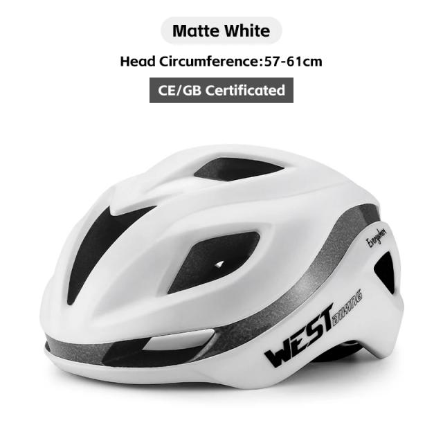 Capacete Aerodinâmico West Biking para Ciclismo: Leve e Seguro para Homens e Mulheres, Ideal para MTB e Corrida de Estrada