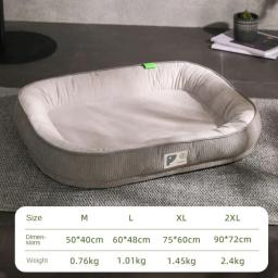 Sofá-cama ortopédico para cães de médio a grande porte, travesseiro removível, capa impermeável, colchão para animais - Image 6
