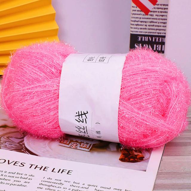 Linha de Seda Colorida para Saco de Boneca DIY - Seda Dourada e Brilhante, Tecido Coreano de Alta Qualidade, 100g por Rolo