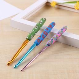 Agulhas de tricô com alça cerâmica, ganchos de crochê, 2-6mm, acessórios artesanais diy, 9pcs - Image 3