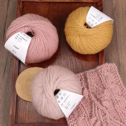 Fio Grosso De Lã, Macio Médio Mão De Malha, Cachecol DIY Crochet, Roupas, Chapéus, Bebê, 50g por Rolo - Image 4