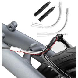 2 conjuntos 90/110 °   Tubo de dobra em v para bicicleta, kit de fixação dobrável à prova de poeira, modificação de tubo de dobra de freio, acessórios de manutenção - Image 1